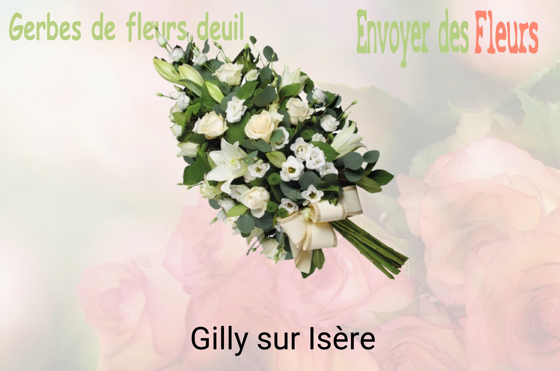 Gerbe de fleurs de deuil livrée à Gilly-sur-Isère